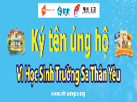 K&yacute; T&ecirc;n V&igrave; Học Sinh Trường Sa